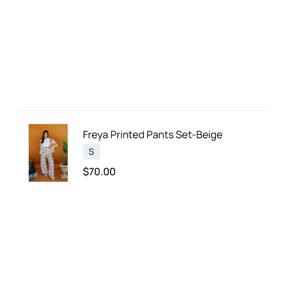 These Three Printed Pants Set